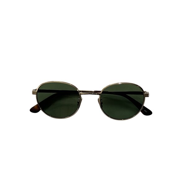 Saint Laurent Style SL 135 Round Sunglasses in Gold Green Lenses - Picture 1 of 6